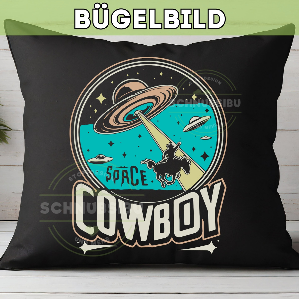 Bügelbild Space Cowboy